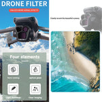 JSR GB 8-in-1 CPL ND8 ND16 ND32 ND64 STAR ND1000 Nachtfilter, 8-in-1 für DJI Mavic 3 Pro