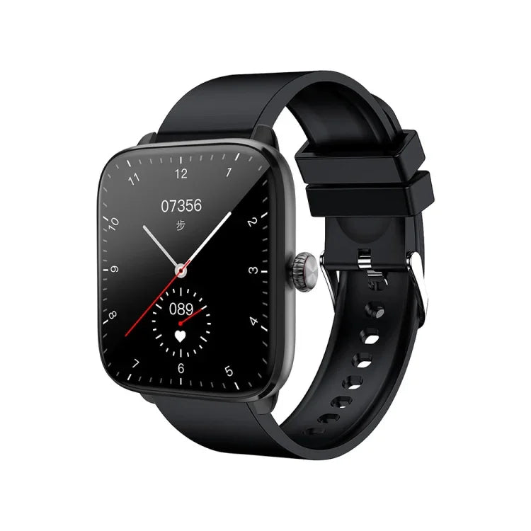 T20 Smartwatch mit 1,96 Zoll (5 cm) Durchmesser, IP67 wasserdicht, Silikonarmband, unterstützt Dual-Mode-Bluetooth-Anrufe und Herzfrequenzmessung