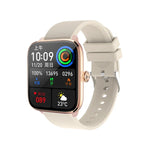 T20 Smartwatch mit 1,96 Zoll (5 cm) Durchmesser, IP67 wasserdicht, Silikonarmband, unterstützt Dual-Mode-Bluetooth-Anrufe und Herzfrequenzmessung