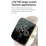 T20 Smartwatch mit 1,96 Zoll (5 cm) Durchmesser, IP67 wasserdicht, Silikonarmband, unterstützt Dual-Mode-Bluetooth-Anrufe und Herzfrequenzmessung