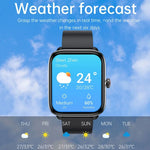 T20 Smartwatch mit 1,96 Zoll (5 cm) Durchmesser, IP67 wasserdicht, Silikonarmband, unterstützt Dual-Mode-Bluetooth-Anrufe und Herzfrequenzmessung