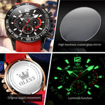 OLEVS 9936 Herren Multifunktionale Sport Wasserdichte Quarzuhr
