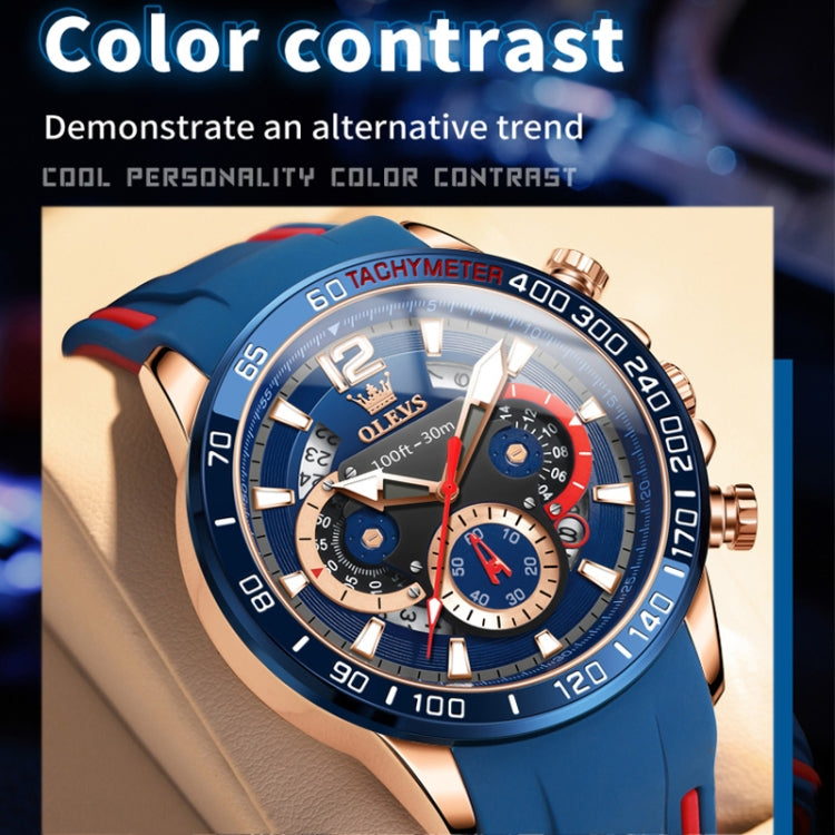 OLEVS 9936 Herren Multifunktionale Sport Wasserdichte Quarzuhr