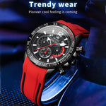 OLEVS 9936 Herren Multifunktionale Sport Wasserdichte Quarzuhr