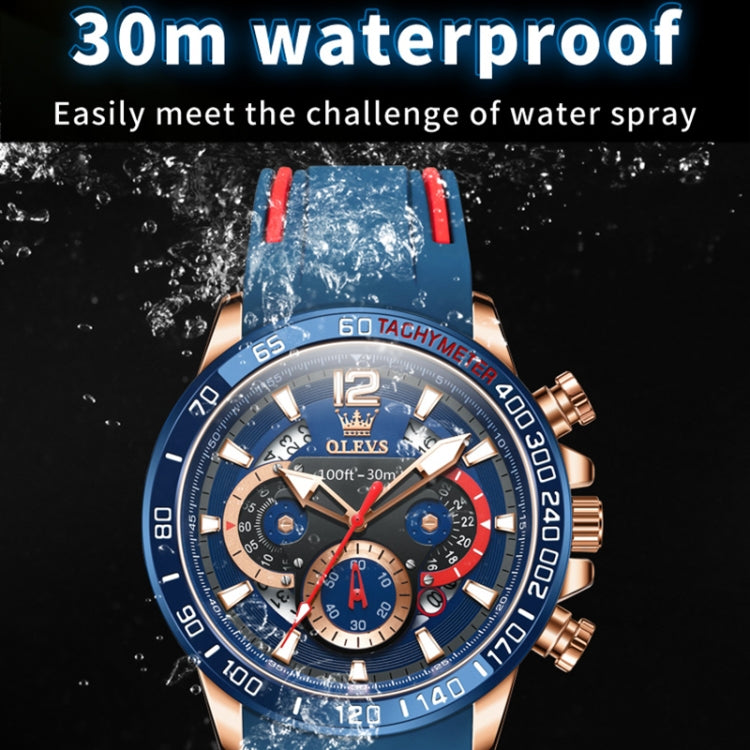 OLEVS 9936 Herren Multifunktionale Sport Wasserdichte Quarzuhr