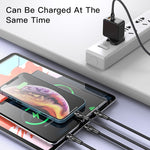 YESIDO CA111 1,2m 4A USB zu Dual Type-C + Dual 8 Pin Ladekabel, CA111