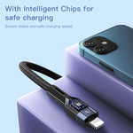 YESIDO CA107 1,2m 2.4A USB-C / Type-C auf 8 Pin OD0.6 Ladedatenkabel, CA107