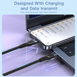 YESIDO CA107 1,2m 2.4A USB-C / Type-C auf 8 Pin OD0.6 Ladedatenkabel, CA107
