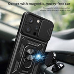 Sliding Camera Cover Design TPU+PC Phone Case, For iPhone 16 Pro, For iPhone 16 Plus, For iPhone 16, For iPhone 15 Pro