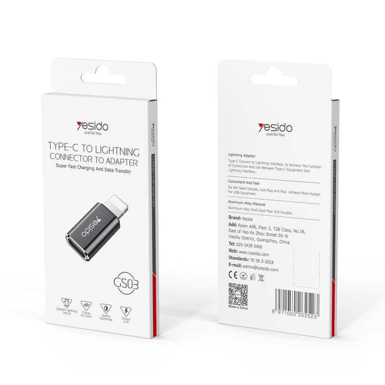 Yesido GS03 8-Pin-auf-Typ-C Ladeadapter