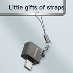 Yesido GS08 Typ-C-auf-USB 3.0 OTG Mini-Adapter mit Schlüsselanhänger