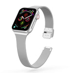 Milanese-Edelstahlarmband, Für Apple Watch Series 8&7 41mm / SE 2&6&SE&5&4 40mm / 3&2&1 38mm, Für Apple Watch Ultra 49mm / Series 8&7 45mm / SE 2&6&SE&5&4 44mm / 3&2&1 42mm, Für Apple Watch Series 7 45mm / 6 & SE & 5 & 4 44mm / 3 & 2 & 1 42mm