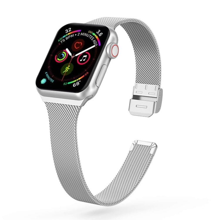 Milanese-Edelstahlarmband, Für Apple Watch Series 8&7 41mm / SE 2&6&SE&5&4 40mm / 3&2&1 38mm, Für Apple Watch Ultra 49mm / Series 8&7 45mm / SE 2&6&SE&5&4 44mm / 3&2&1 42mm, Für Apple Watch Series 7 45mm / 6 & SE & 5 & 4 44mm / 3 & 2 & 1 42mm
