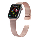 Milanese-Edelstahlarmband, Für Apple Watch Series 8&7 41mm / SE 2&6&SE&5&4 40mm / 3&2&1 38mm, Für Apple Watch Ultra 49mm / Series 8&7 45mm / SE 2&6&SE&5&4 44mm / 3&2&1 42mm, Für Apple Watch Series 7 45mm / 6 & SE & 5 & 4 44mm / 3 & 2 & 1 42mm