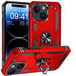 Shockproof TPU + PC Phone Case with Holder, For iPhone 15 Pro Max, For iPhone 15 Pro, For iPhone 15 Plus, For iPhone 15