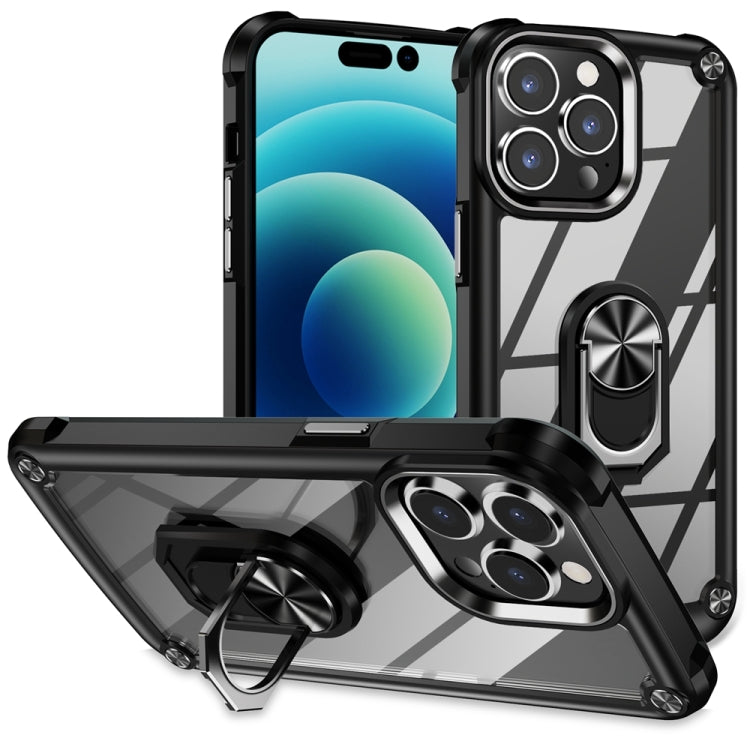 TPU + PC Objektivschutz Handyhülle mit Ringhalter, Für iPhone 17e / 16e, Für iPhone 17 Pro Max, Für iPhone 17, Für iPhone Air, Für iPhone 16 Pro Max, Für iPhone 16 Pro, Für iPhone 16 Plus, Für iPhone 16