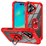 TPU + PC Objektivschutz Handyhülle mit Ringhalter, Für iPhone 17e / 16e, Für iPhone 17 Pro Max, Für iPhone 17, Für iPhone Air, Für iPhone 16 Pro Max, Für iPhone 16 Pro, Für iPhone 16 Plus, Für iPhone 16