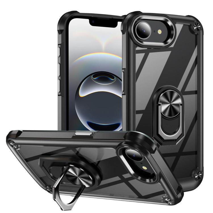 TPU + PC Objektivschutz Handyhülle mit Ringhalter, Für iPhone 17e / 16e, Für iPhone 17 Pro Max, Für iPhone 17, Für iPhone Air, Für iPhone 16 Pro Max, Für iPhone 16 Pro, Für iPhone 16 Plus, Für iPhone 16