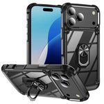 TPU + PC Objektivschutz Handyhülle mit Ringhalter, Für iPhone 17e / 16e, Für iPhone 17 Pro Max, Für iPhone 17, Für iPhone Air, Für iPhone 16 Pro Max, Für iPhone 16 Pro, Für iPhone 16 Plus, Für iPhone 16