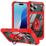 TPU + PC Objektivschutz Handyhülle mit Ringhalter, Für iPhone 17e / 16e, Für iPhone 17 Pro Max, Für iPhone 17, Für iPhone Air, Für iPhone 16 Pro Max, Für iPhone 16 Pro, Für iPhone 16 Plus, Für iPhone 16