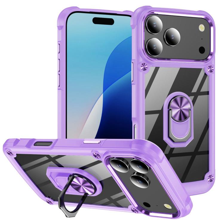 TPU + PC Objektivschutz Handyhülle mit Ringhalter, Für iPhone 17e / 16e, Für iPhone 17 Pro Max, Für iPhone 17, Für iPhone Air, Für iPhone 16 Pro Max, Für iPhone 16 Pro, Für iPhone 16 Plus, Für iPhone 16