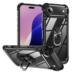 TPU + PC Objektivschutz Handyhülle mit Ringhalter, Für iPhone 17e / 16e, Für iPhone 17 Pro Max, Für iPhone 17, Für iPhone Air, Für iPhone 16 Pro Max, Für iPhone 16 Pro, Für iPhone 16 Plus, Für iPhone 16