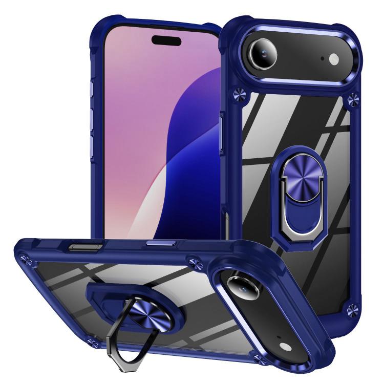 TPU + PC Objektivschutz Handyhülle mit Ringhalter, Für iPhone 17e / 16e, Für iPhone 17 Pro Max, Für iPhone 17, Für iPhone Air, Für iPhone 16 Pro Max, Für iPhone 16 Pro, Für iPhone 16 Plus, Für iPhone 16