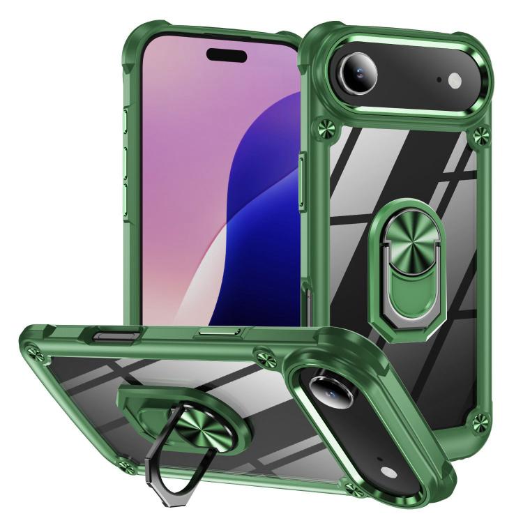 TPU + PC Objektivschutz Handyhülle mit Ringhalter, Für iPhone 17e / 16e, Für iPhone 17 Pro Max, Für iPhone 17, Für iPhone Air, Für iPhone 16 Pro Max, Für iPhone 16 Pro, Für iPhone 16 Plus, Für iPhone 16