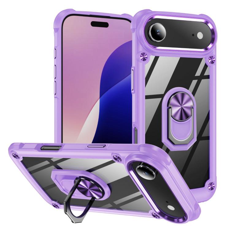 TPU + PC Objektivschutz Handyhülle mit Ringhalter, Für iPhone 17e / 16e, Für iPhone 17 Pro Max, Für iPhone 17, Für iPhone Air, Für iPhone 16 Pro Max, Für iPhone 16 Pro, Für iPhone 16 Plus, Für iPhone 16