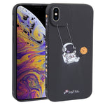 Astronaut Swinging Pattern TPU Phone Case, For iPhone XS / X, For iPhone XR, For iPhone XS Max, For iPhone 8 Plus / 7 Plus