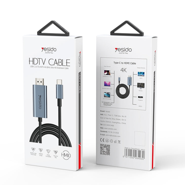 Yesido HM10 USB-C / Typ-C zu HDMI HD Adapterkabel, HM10