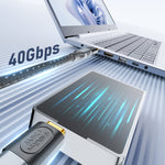 40Gbps 240W USB-C / Typ-C Buchse zu USB-C / Typ-C Buchse Adapter, Buchsenadapter