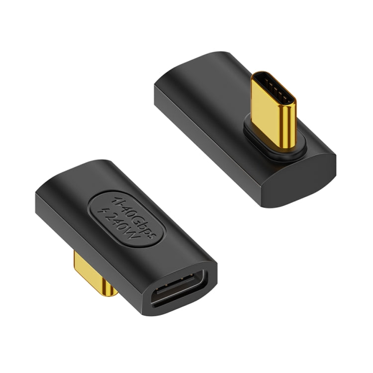 40Gbps 240W USB-C / Typ-C Buchse zu USB-C / Typ-C Stecker Mittel-Bogen Adapter, Mittel-Bogen Adapter