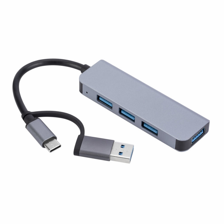 2301 4 in 1 USB+USB-C/Typ-C zu USB Multifunktions-Dockingstation HUB Adapter, 2301