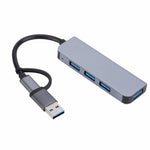 2301 4 in 1 USB+USB-C/Typ-C zu USB Multifunktions-Dockingstation HUB Adapter, 2301