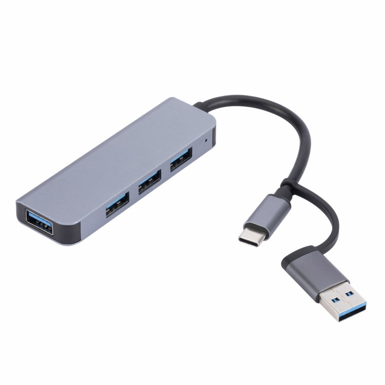 2301 4 in 1 USB+USB-C/Typ-C zu USB Multifunktions-Dockingstation HUB Adapter, 2301