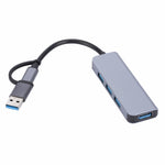 2301 4 in 1 USB+USB-C/Typ-C zu USB Multifunktions-Dockingstation HUB Adapter, 2301