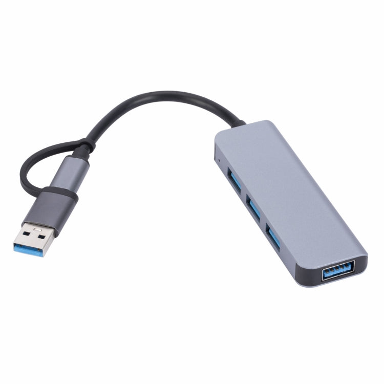 2301 4 in 1 USB+USB-C/Typ-C zu USB Multifunktions-Dockingstation HUB Adapter, 2301