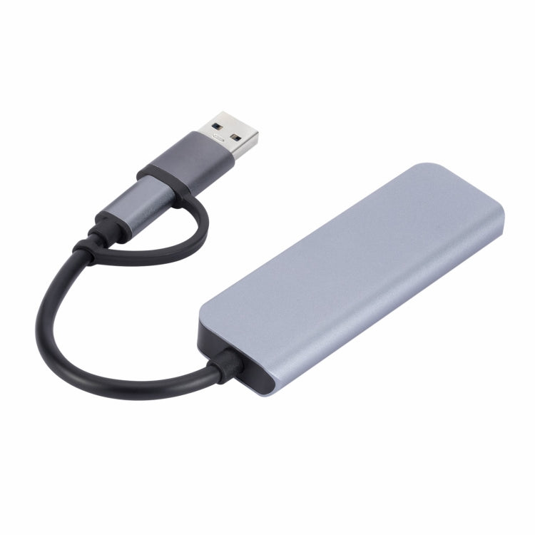 2301 4 in 1 USB+USB-C/Typ-C zu USB Multifunktions-Dockingstation HUB Adapter, 2301