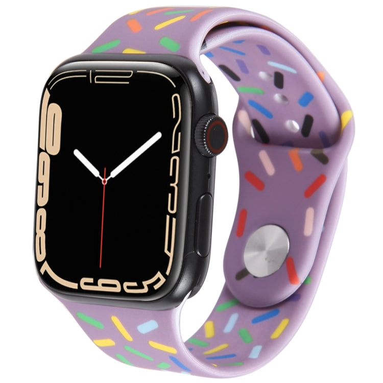 Regenbogen-Regentropfen-Silikonarmband, für Apple Watch SE 40mm, für Apple Watch SE 44mm, für Apple Watch 6 40mm, für Apple Watch 6 44mm