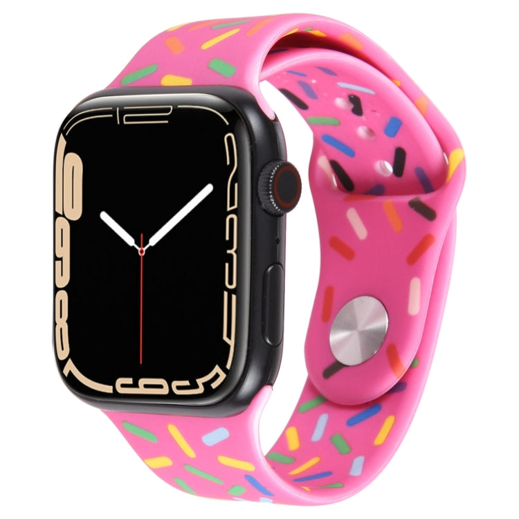 Regenbogen-Regentropfen-Silikonarmband, für Apple Watch SE 40mm, für Apple Watch SE 44mm, für Apple Watch 6 40mm, für Apple Watch 6 44mm