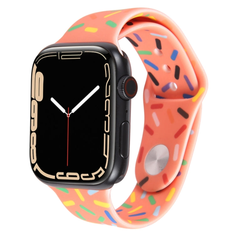 Regenbogen-Regentropfen-Silikonarmband, für Apple Watch SE 40mm, für Apple Watch SE 44mm, für Apple Watch 6 40mm, für Apple Watch 6 44mm