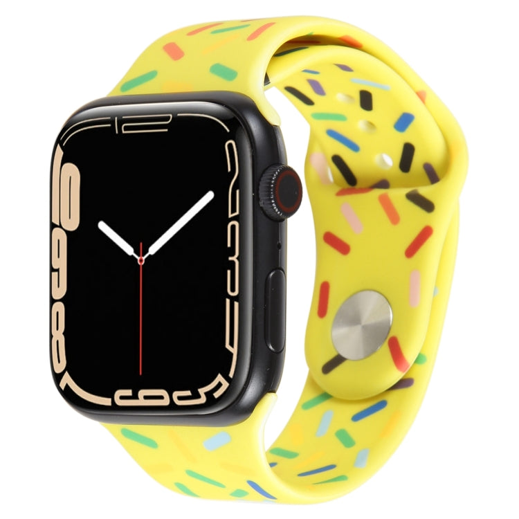Regenbogen-Regentropfen-Silikonarmband, für Apple Watch SE 40mm, für Apple Watch SE 44mm, für Apple Watch 6 40mm, für Apple Watch 6 44mm