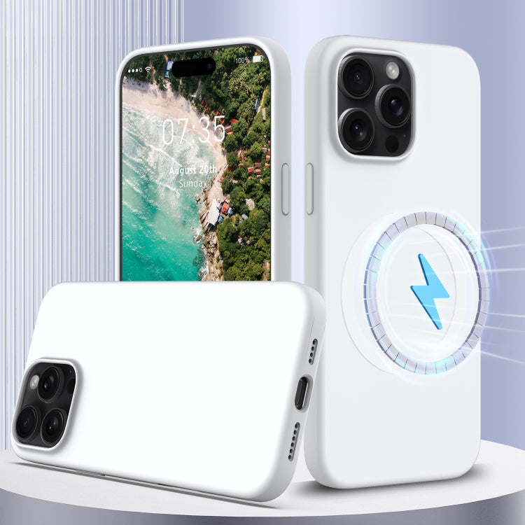 Stoßfeste Silikon-MagSafe-Handyhülle, für iPhone 16 Pro Max, für iPhone 16 Pro, für iPhone 16 Plus, für iPhone 16, für iPhone 15 Pro Max