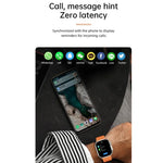 WS-E9 Ultra 2,2 Zoll IP67 wasserdichte Smartwatch mit Metallschnalle und Silikonarmband, unterstützt Herzfrequenzmessung und NFC, erhältlich in Schwarz, Orange und Blau.