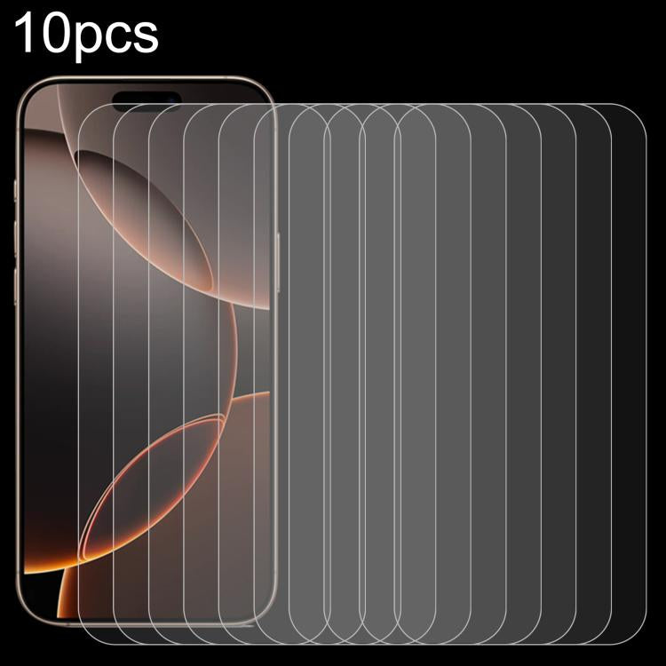 10 Stück 0,26 mm 9H 2,5D hochaluminiumvergütete Glasfolie, für iPhone 17 Pro Max, für iPhone 17 Pro / 17, für iPhone Air, für iPhone 16 Pro Max, für iPhone 16 Pro, für iPhone 16 Plus, für iPhone 16, für iPhone 15 Plus / 15 Pro Max, für iPhone 15 / 15 Pro