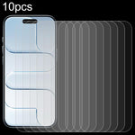 10 Stück 0,26 mm 9H 2,5D hochaluminiumvergütete Glasfolie, für iPhone 17 Pro Max, für iPhone 17 Pro / 17, für iPhone Air, für iPhone 16 Pro Max, für iPhone 16 Pro, für iPhone 16 Plus, für iPhone 16, für iPhone 15 Plus / 15 Pro Max, für iPhone 15 / 15 Pro
