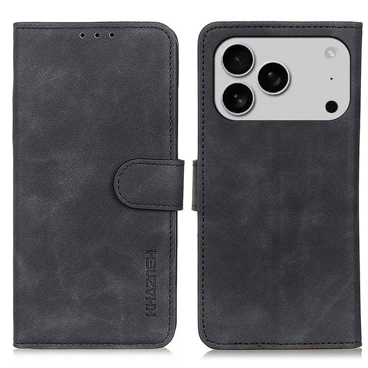 KHAZNEH Retro Textur Leder Handyhülle, für iPhone 16e / 17e, für iPhone 17 Pro Max, für iPhone 17 Pro, für iPhone 17, für iPhone Air, für iPhone 16 Pro Max, für iPhone 16 Pro, für iPhone 16 Plus, für iPhone 16, für iPhone 15 Pro Max, für iPhone 15 P...