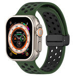 Silikon-Uhrenarmband mit magnetischer Schnalle, für Apple Watch Ultra 49mm, für Apple Watch SE 2023 44mm, für Apple Watch SE 2023 40mm