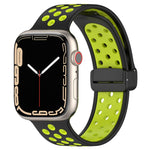 Magnetische Schnalle Silikon-Armband, für Apple Watch 6 44mm, für Apple Watch 5 44mm, für Apple Watch 5 40mm